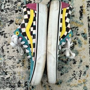 Fun CMYK checkered pattern Vans